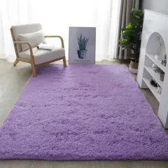 A decorative area rug with a unique pattern or design